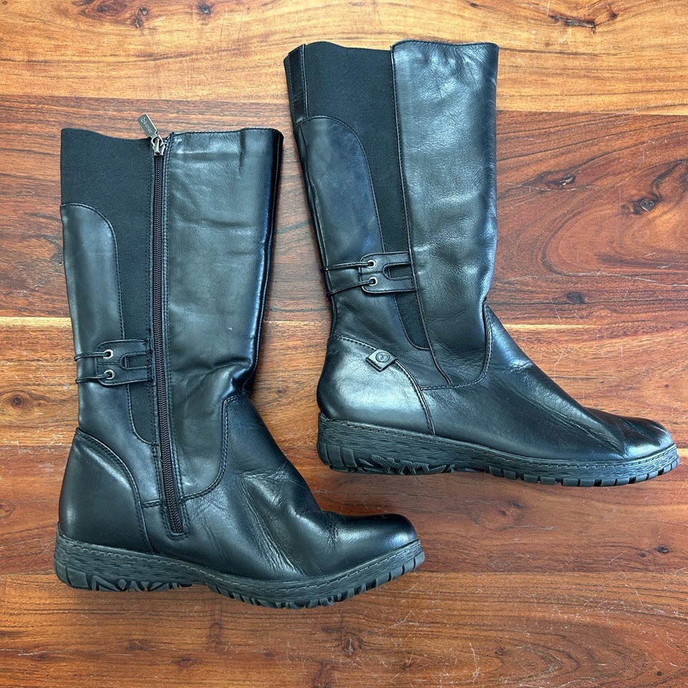 Blondo black leather and wool lined boots Aqua protect winter boots